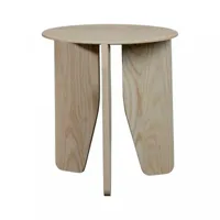 more - table d'appoint cut - blanc/laquã© mat/h x ã˜ 50x45cm